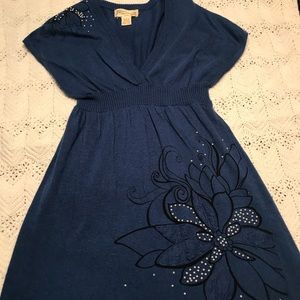 Large dress with bead decor